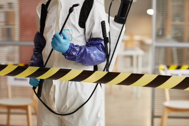 Professional Biohazard Cleanup technician working in Lisbon, NH